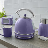 Swan 1.8 Lt 3000 w Retro Dome Elektrikli Su Isıtıcısı Kettle Menekşe